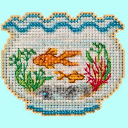 Fish Bowl cross stitch/beading kit Fish Bowl cross stitch/beading kit