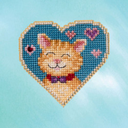Kitty Love cross stitch/beading kit Kitty Love cross stitch/beading kit