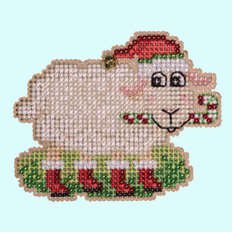 Sweet Sheep cross stitch/beading kit