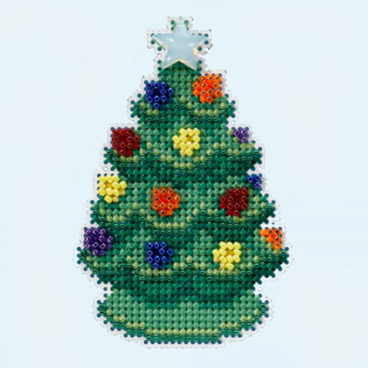 Ceramic Tree cross stitch/beading kit