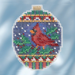 Crimson Cardinal cross stitch/beading kit Crimson Cardinal cross stitch/beading kit