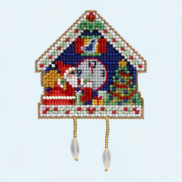 Cuckoo Clock cross stitch/beading kit