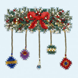 Garland cross stitch/beading kit