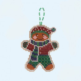 Gingerbread Lad cross stitch/beading kit