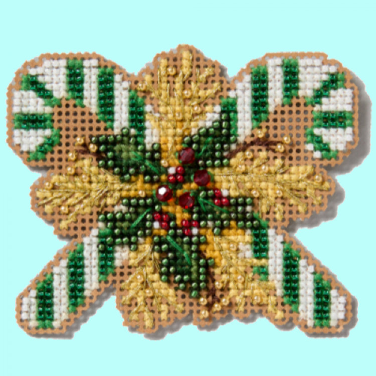 Green Candy Canes cross stitch/beading kit Green Candy Canes cross stitch/beading kit