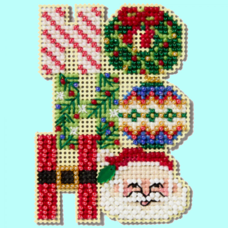 Ho Ho Ho cross stitch/beading kit Ho Ho Ho cross stitch/beading kit