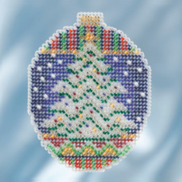Icy Evergreen cross stitch/beading kit Icy Evergreen cross stitch/beading kit