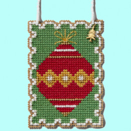 Ornament cross stitch/beading kit