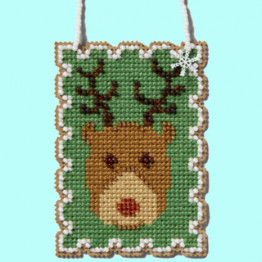 Rudolph cross stitch/beading kit