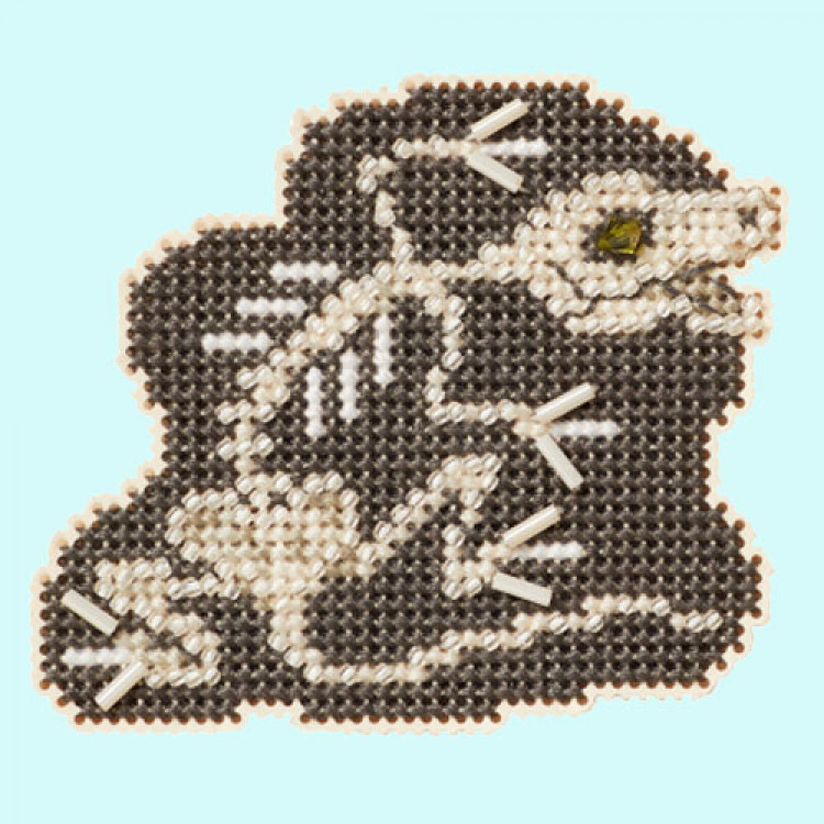 Lizzy cross stitch/beading kit