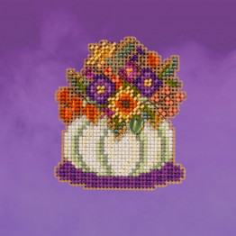 Pumpkin Bouquet cross stitch/beading kit