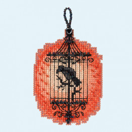 Spooky Cage cross stitch/beading kit