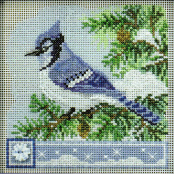 Blue Jay cross stitch/beading kit Blue Jay cross stitch/beading kit
