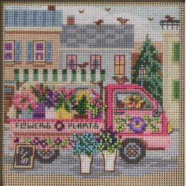 Flower Truck cross stitch/beading kit Flower Truck cross stitch/beading kit