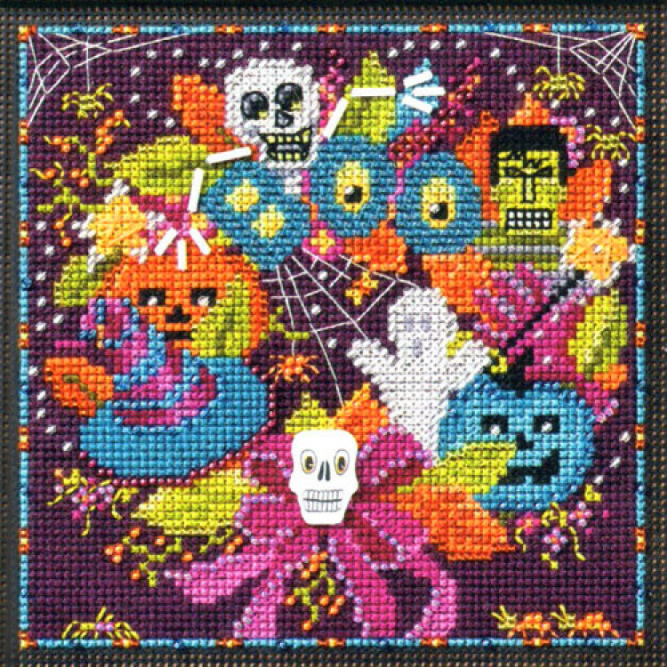 Halloween Fun cross stitch/beading kit