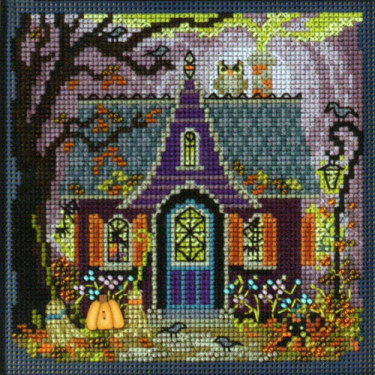Haunted Cottage cross stitch/beading kit