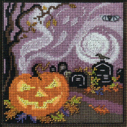 Haunted Graveyard cross stitch/beading kit Haunted Graveyard cross stitch/beading kit