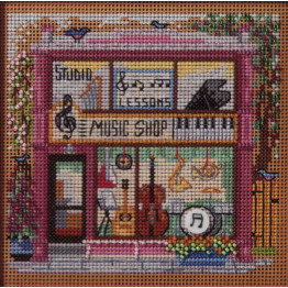 Music Shop cross stitch/beading kit