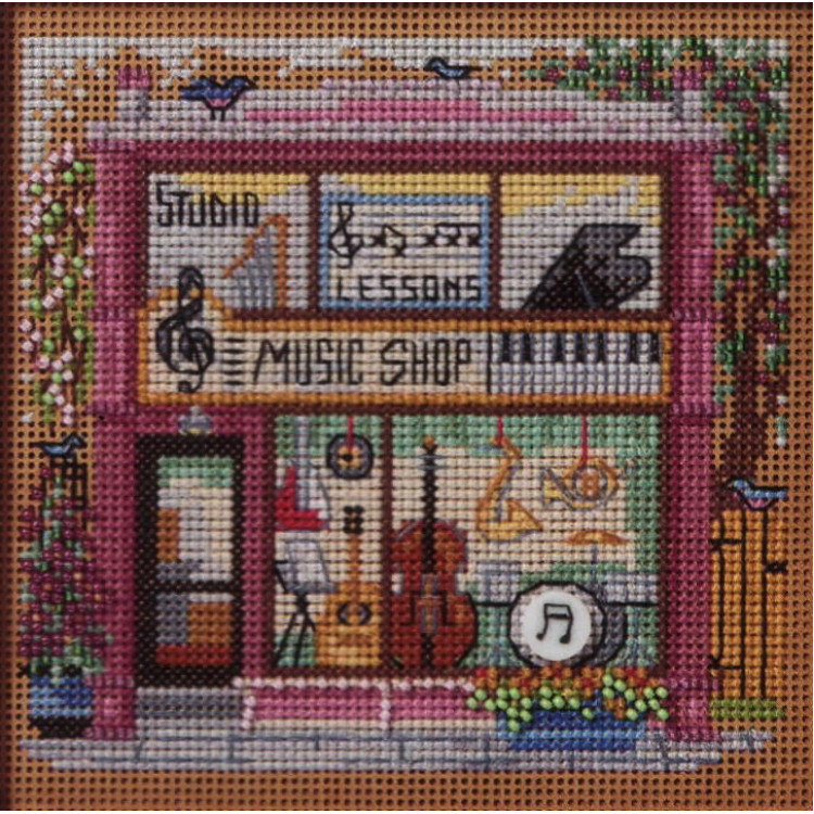 Music Shop cross stitch/beading kit Music Shop cross stitch/beading kit