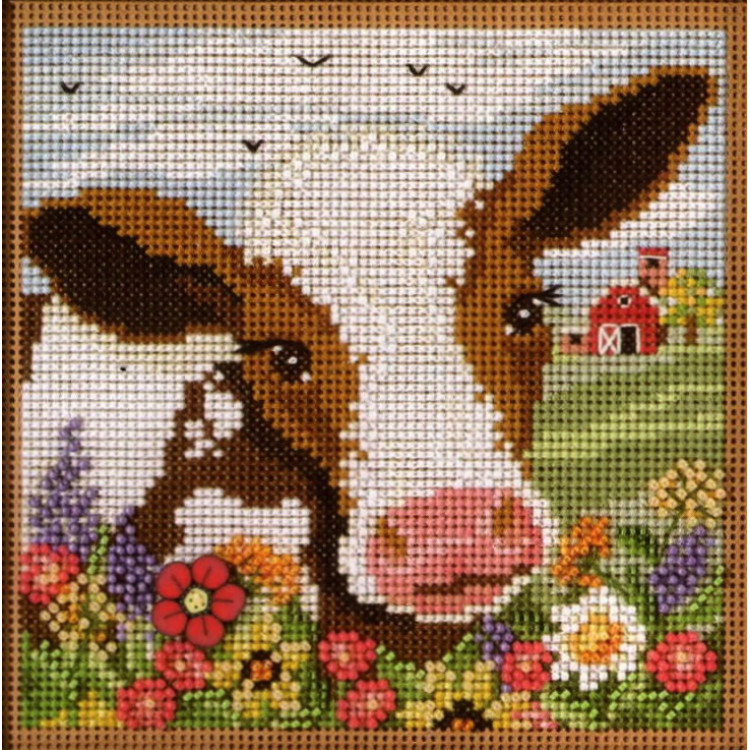 Spotted Cow cross stitch/beading kit Spotted Cow cross stitch/beading kit