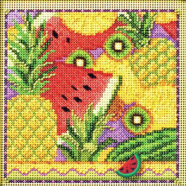 Summer Fruit cross stitch/beading kit Summer Fruit cross stitch/beading kit