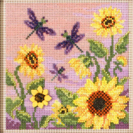 Sunflower Garden cross stitch/beading kit