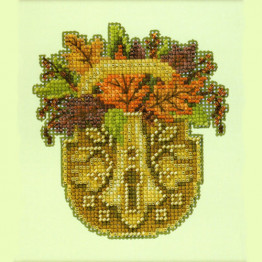 Autumn Lock cross stitch/beading kit