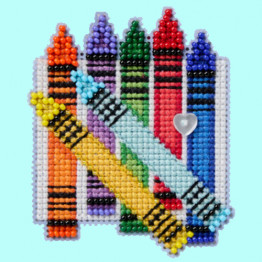 Colorful Crayons cross stitch/beading kit Colorful Crayons cross stitch/beading kit