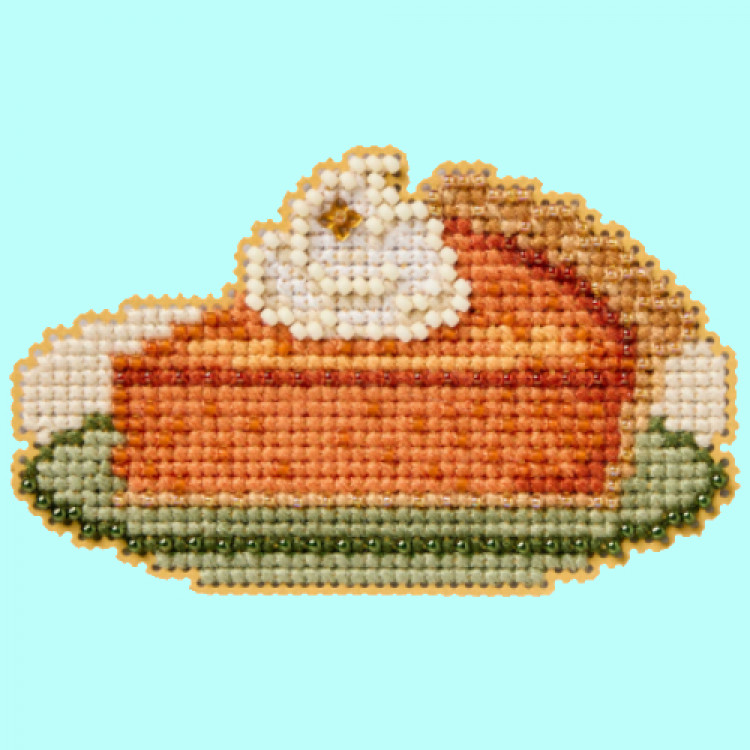Pumpkin Pie cross stitch/beading kit