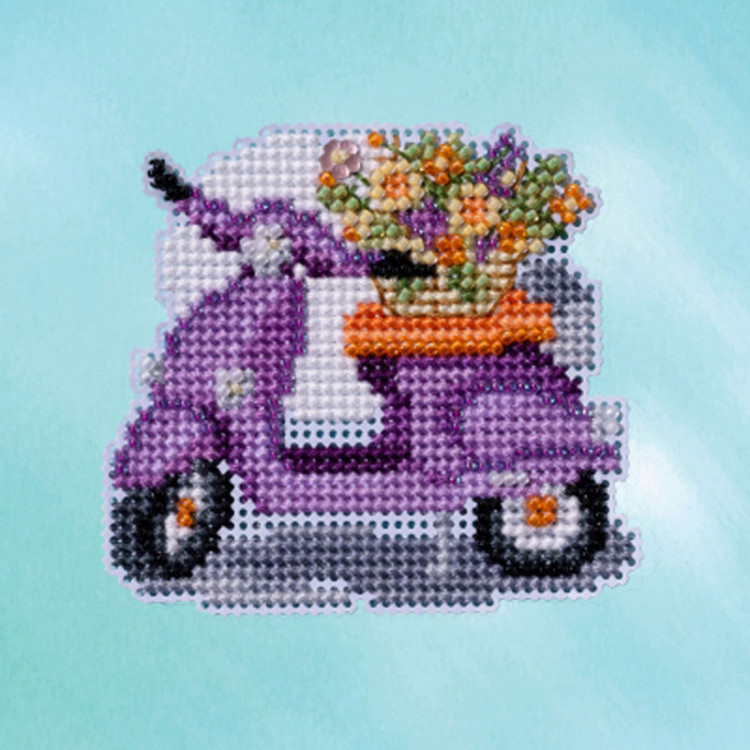 Scooter cross stitch/beading kit Scooter cross stitch/beading kit
