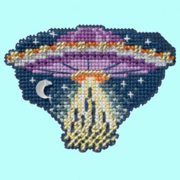 UFO cross stitch/beading kit