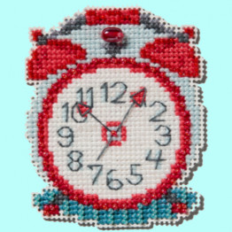 Vintage Clock cross stitch/beading kit