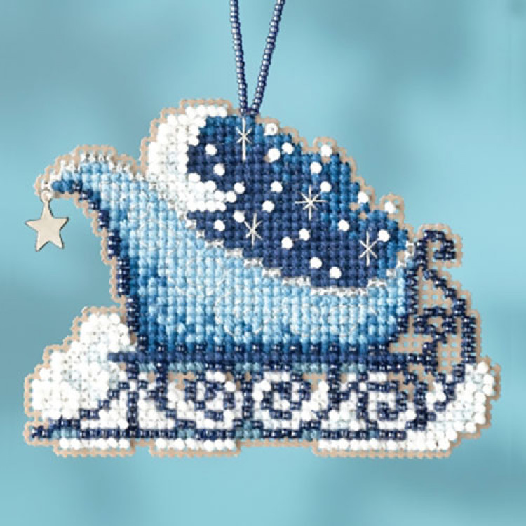 Celestial Sleigh cross stitch/beading kit