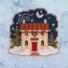 Christmas Eve cross stitch/beading kit