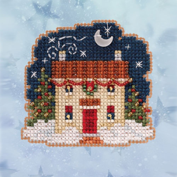 Christmas Eve cross stitch/beading kit