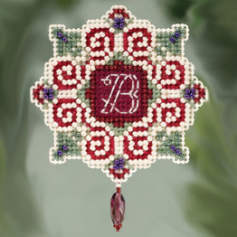 Christmas Letter cross stitch/beading kit