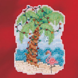 Christmas Palm cross stitch/beading kit