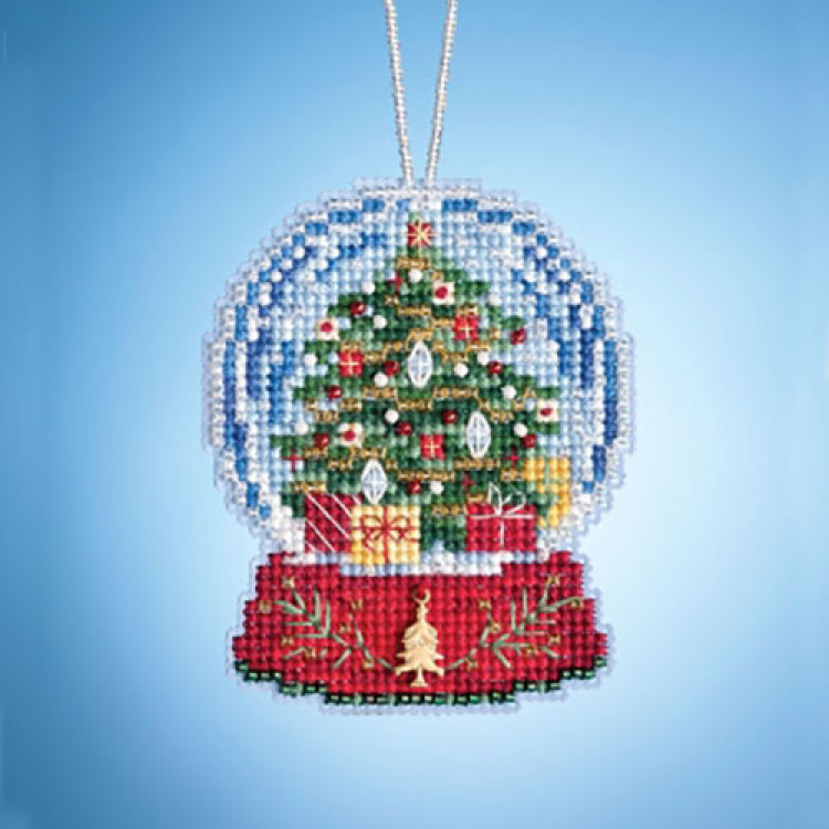 Christmas Tree Globe cross stitch/beading kit