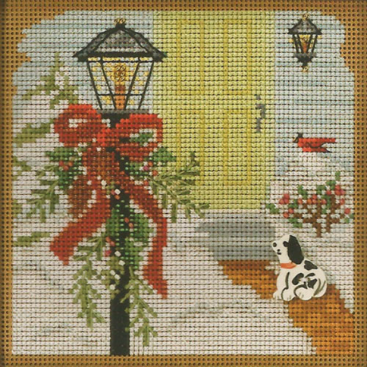 Christmas Welcome cross stitch/beading kit