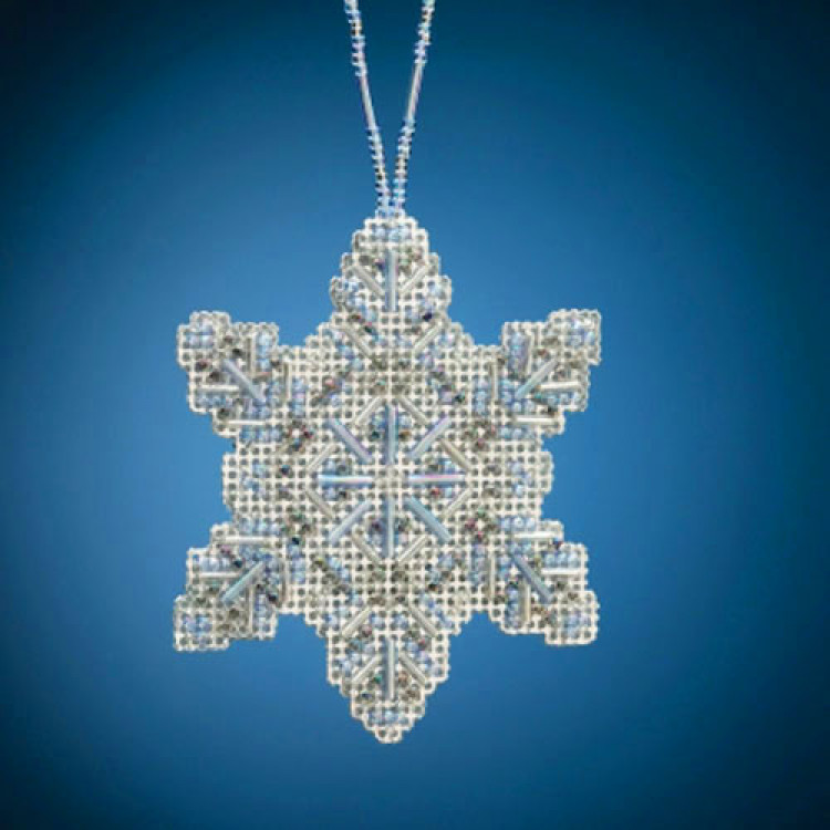 Crystal Snowflake cross stitch/beading kit