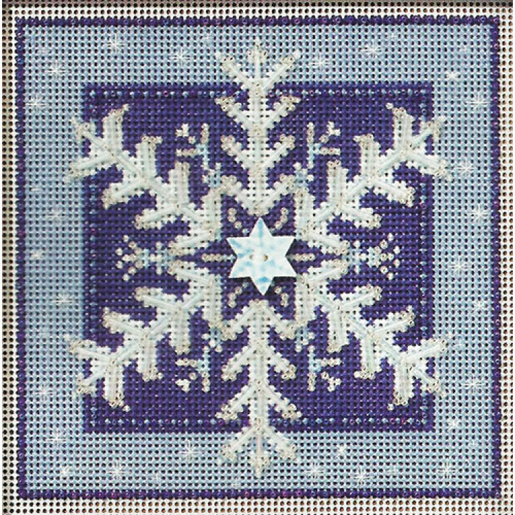 Crystal Snowflake cross stitch/beading kit (large kit)