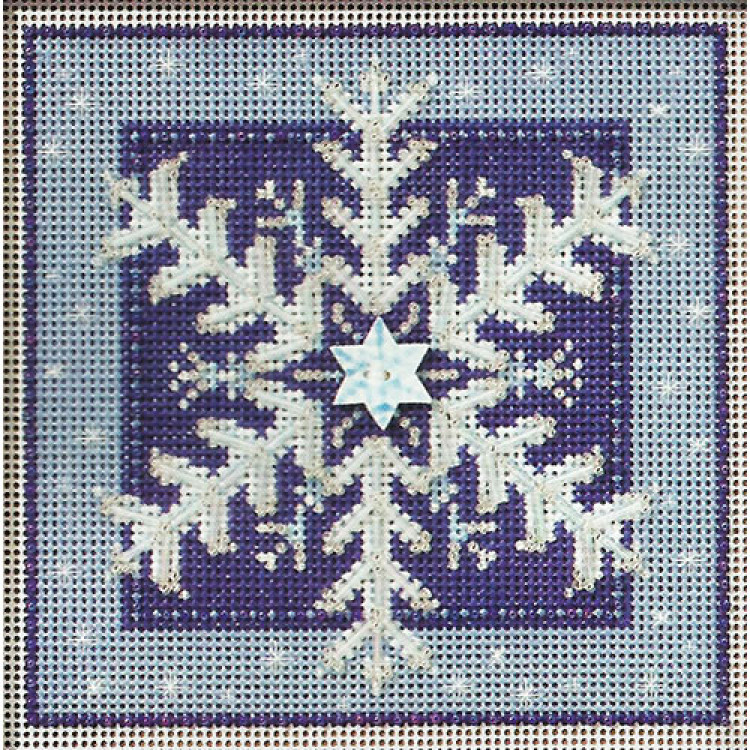 Crystal Snowflake cross stitch/beading kit (large kit)