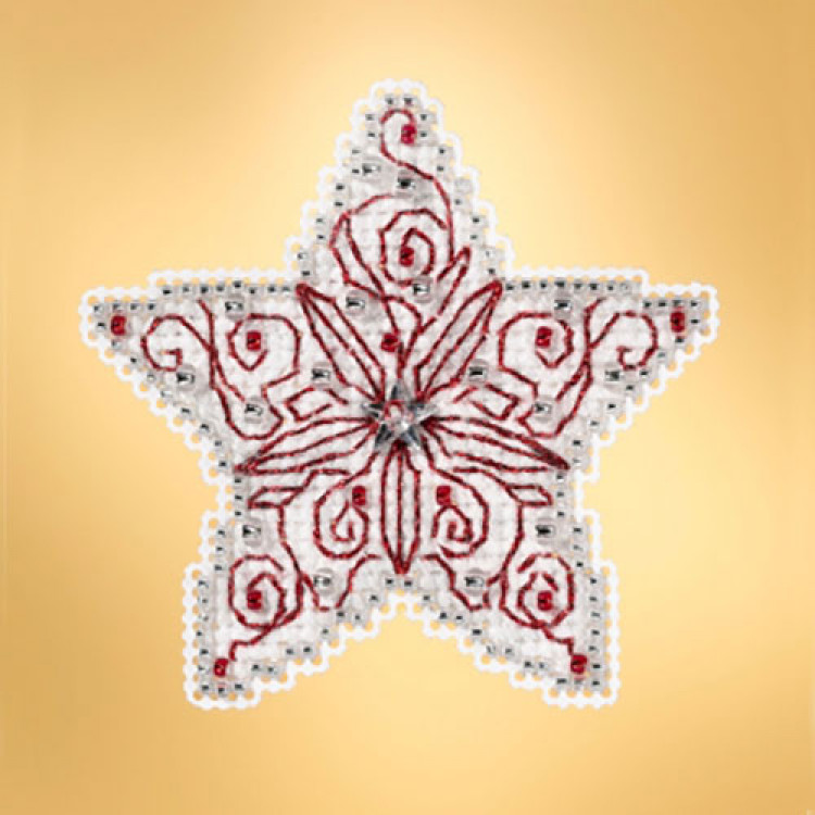 Filigree Star cross stitch/beading kit