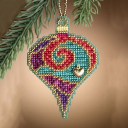 Garnet Spiral cross stitch/beading kit