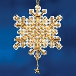 Gold Crystal cross stitch/beading kit