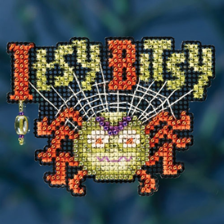 Itsy Bitsy Spider cross stitch/beading kit