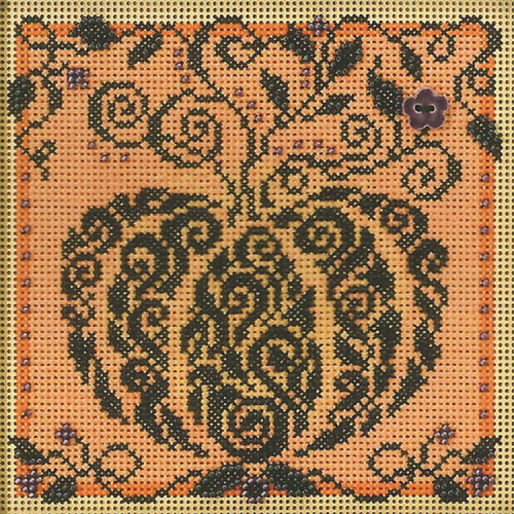 Enchanted Pumpkin cross stitch/beading kit