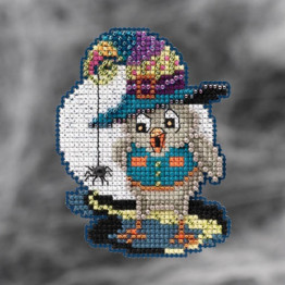 Halloween Owl cross stitch/beading kit