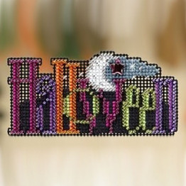 Halloween cross stitch/beading kit