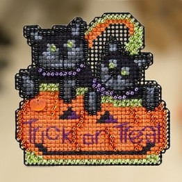 Kitty Treats cross stitch/beading kit